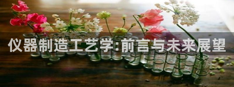 恒行娱乐冯74OOO5：仪器制造工艺学:前言与未来展望