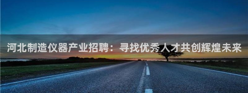 恒行2蒋74OOO5：河北制造仪器产业招聘：寻找优秀人才共创