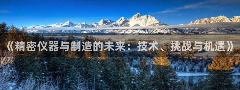 恒行2下74OOO5：《精密仪器与制造的未来：技术、挑战与机