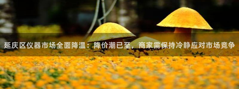 恒行娱乐招收点赞5ll533主管：延庆区仪器市场全面降温：降