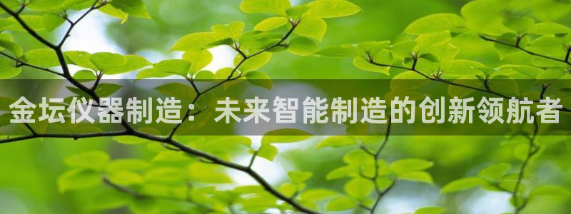 恒行娱乐芍皇74ooo5蛹：金坛仪器制造：未来智能制造的创新