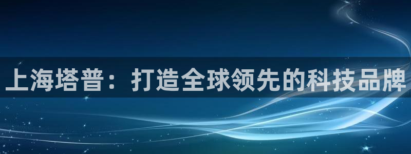 恒行娱乐5ll533主管正直：上海塔普：打造全球领先的科技品