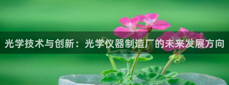 恒行2王74OOO5：光学技术与创新：光学仪器制造厂的未来发