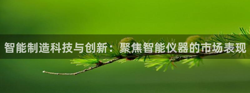 恒行主管6ll5l指定：智能制造科技与创新：聚焦智能仪器的市