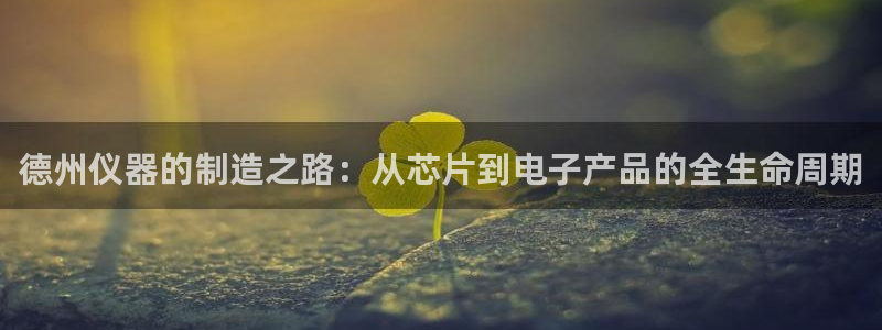 恒行2乃5O6917：德州仪器的制造之路：从芯片到电子产品的